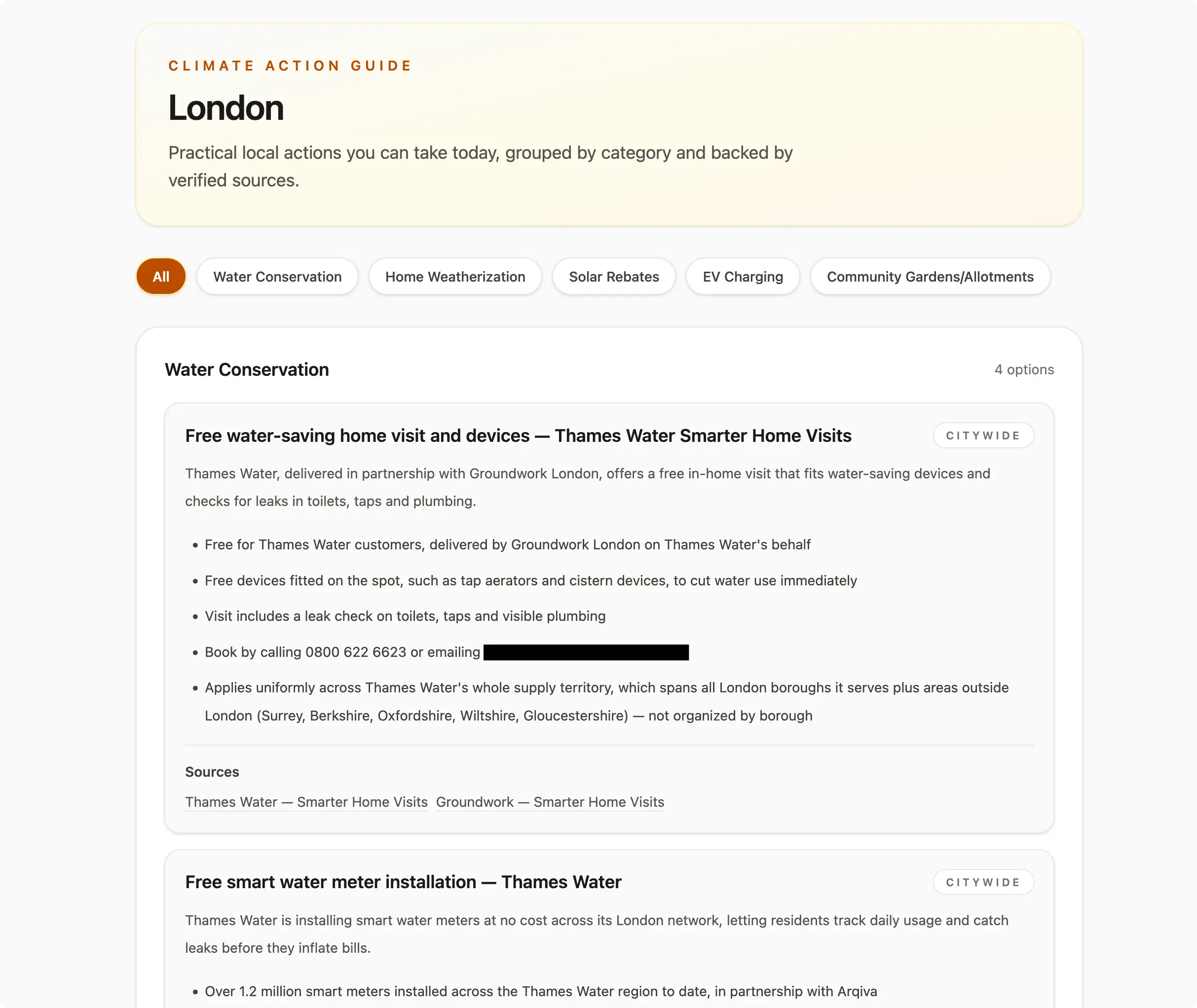 London Climate Action Guide comparing borough-level climate policy
